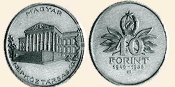 10 éves a Forint - ezüstérme