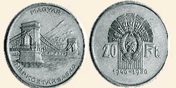 1956 Tíz éves a forint - ezüstérme 1956 Tíz éves a forint - ezüstérme