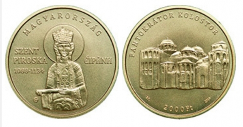 2019 Árpád-házi Szent Piroska színesfém érme 2019 Árpád-házi Szent Piroska színesfém érme