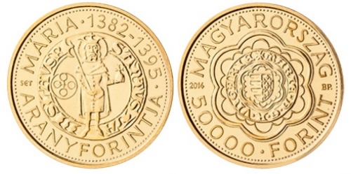 Mária (1382-1395) aranyforintja - aranyérme