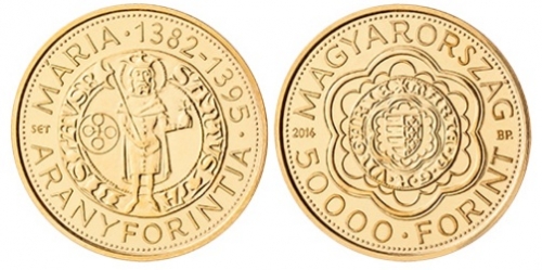 Mária (1382-1395) aranyforintja - aranyérme Mária (1382-1395) aranyforintja - aranyérme