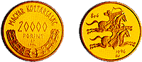 1996 A HONFOGLALÁS 1100. ÉVFORDULÓJA - ARANYÉRME 1996 A HONFOGLALÁS 1100. ÉVFORDULÓJA - ARANYÉRME