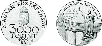 1999 CSATLAKOZÁS AZ EURÓPAI UNIÓHOZ - EZÜSTÉRME 1999 CSATLAKOZÁS AZ EURÓPAI UNIÓHOZ - EZÜSTÉRME