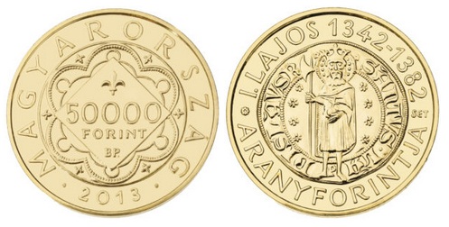 I. Lajos (1342-1382) aranyforintja - Aranyérme I. Lajos (1342-1382) aranyforintja - Aranyérme
