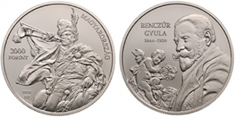 2019 Benczúr Gyula színesfém érme 2019 Benczúr Gyula színesfém érme