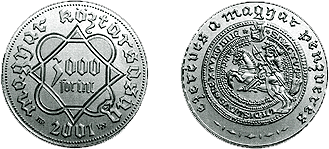 2001 EZERÉVES A MAGYAR PÉNZVERÉS - EZÜSTÉRME 2001 EZERÉVES A MAGYAR PÉNZVERÉS - EZÜSTÉRME