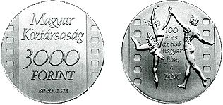 2001 100 ÉVES AZ ELSŐ MAGYAR FILM, A TÁNC - EZÜSTÉRME 2001 100 ÉVES AZ ELSŐ MAGYAR FILM, A TÁNC - EZÜSTÉRME