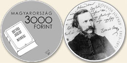 Eötvös József (1813-1871) - Ag (ezüstérme)