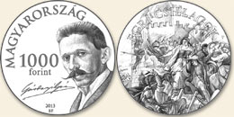 Gárdonyi Géza (1863-1922) - Cu-Ni (szinesfém érme) Gárdonyi Géza (1863-1922) - Cu-Ni (szinesfém érme)