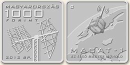 2012 MASAT-1 - SZINESFÉM ÉRME 2012 MASAT-1 - SZINESFÉM ÉRME
