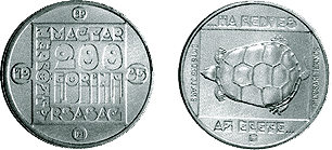 Természetvédelmi érmesor - teknős - ezüstérme Természetvédelmi érmesor - teknős - ezüstérme