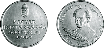 Kölcsey Ferenc születésének 200. évfordulója - ezüstérme Kölcsey Ferenc születésének 200. évfordulója - ezüstérme