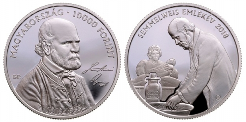 Semmelweis Ignác - Ag ezüst érme Semmelweis Ignác - Ag ezüst érme