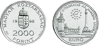 1998 CSATLAKOZÁS AZ EURÓPAI UNIÓHOZ - EZÜSTÉRME 1998 CSATLAKOZÁS AZ EURÓPAI UNIÓHOZ - EZÜSTÉRME