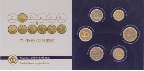 2022 75 éves a forint érme forgalmi sor PP 2022 75 éves a forint érme forgalmi sor PP