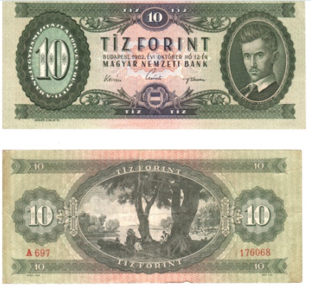 10 forintos bankjegy 10 forintos bankjegy