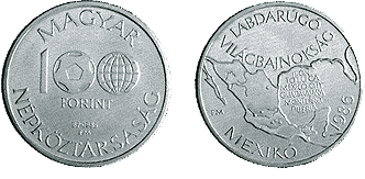 1985 1986. ÉVI LABDARÚGÓ VILÁGBAJNOKSÁG - MEXIKÓ - SZINESFÉM ÉRME