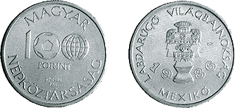 1985 1986. ÉVI LABDARÚGÓ VILÁGBAJNOKSÁG - MEXIKÓ - SZINESFÉM ÉRME 1985 1986. ÉVI LABDARÚGÓ VILÁGBAJNOKSÁG - MEXIKÓ - SZINESFÉM ÉRME