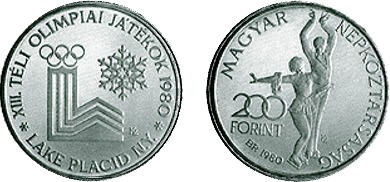 1980 TÉLI OLIMPIAI JÁTÉKOK - LAKE PLACID - EZÜSTÉRME 1980 TÉLI OLIMPIAI JÁTÉKOK - LAKE PLACID - EZÜSTÉRME