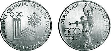 1980 TÉLI OLIMPIAI JÁTÉKOK - LAKE PLACID - EZÜSTÉRME 1980 TÉLI OLIMPIAI JÁTÉKOK - LAKE PLACID - EZÜSTÉRME