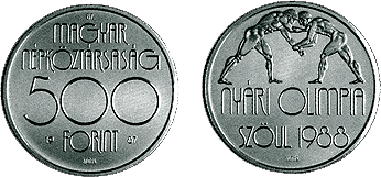 1987 1988. ÉVI NYÁRI OLIMPIAI JÁTÉKOK - SZÖUL - EZÜSTÉRME