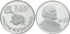 2007 KODÁLY ZOLTÁN SZÜLETÉSÉNEK 125. ÉVFORDULÓJA - EZÜSTÉRME 2007 KODÁLY ZOLTÁN SZÜLETÉSÉNEK 125. ÉVFORDULÓJA - EZÜSTÉRME